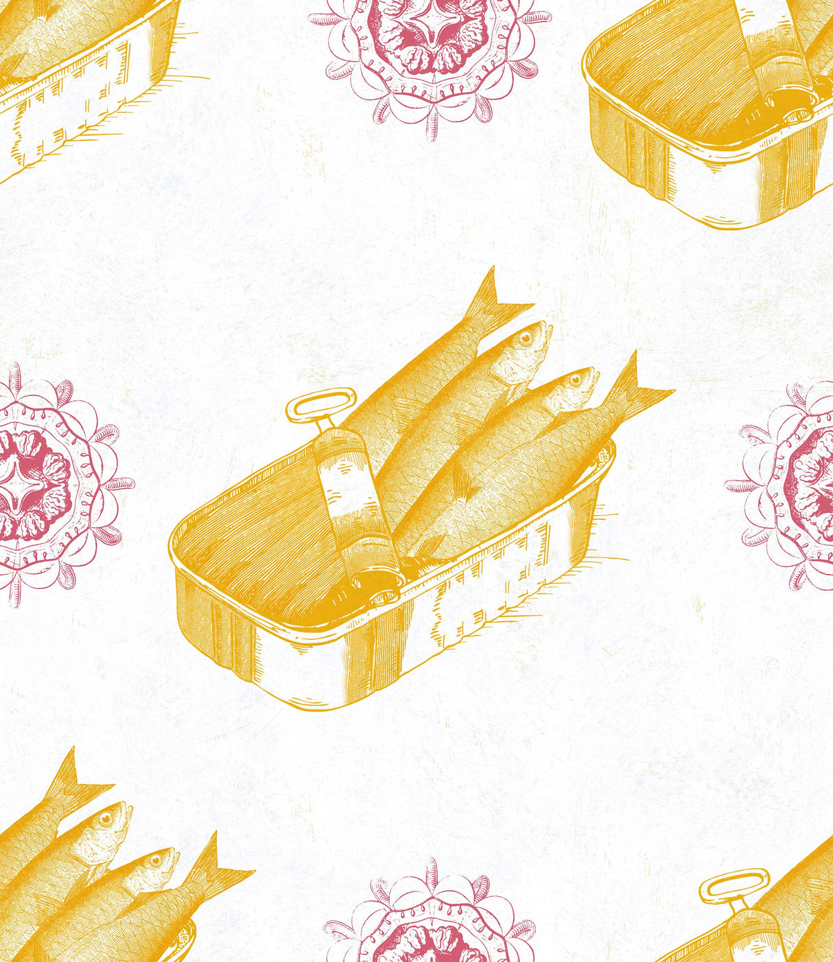 MindTheGap SARDINES YELLOW SEASIDE Wallpaper