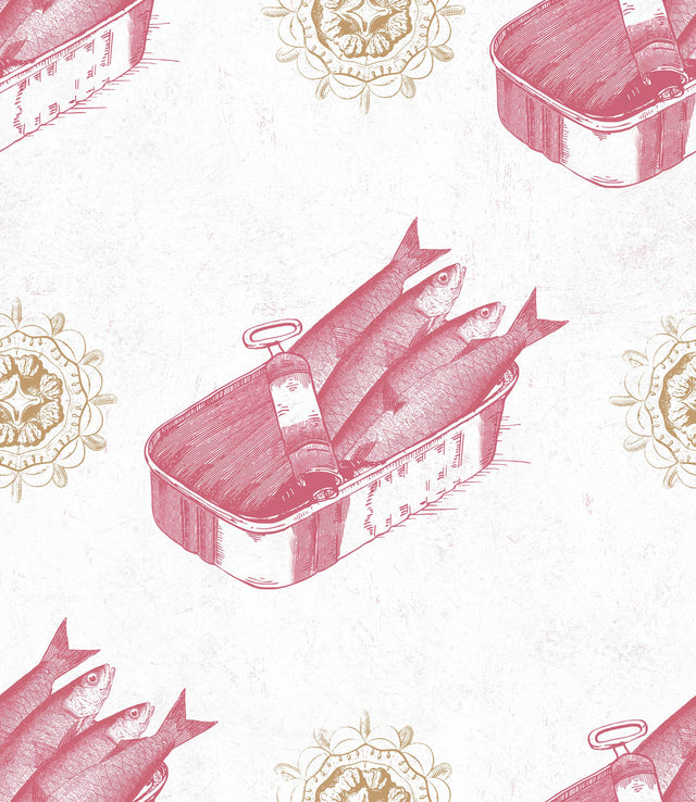 MindTheGap SARDINES RED SEASIDE Wallpaper