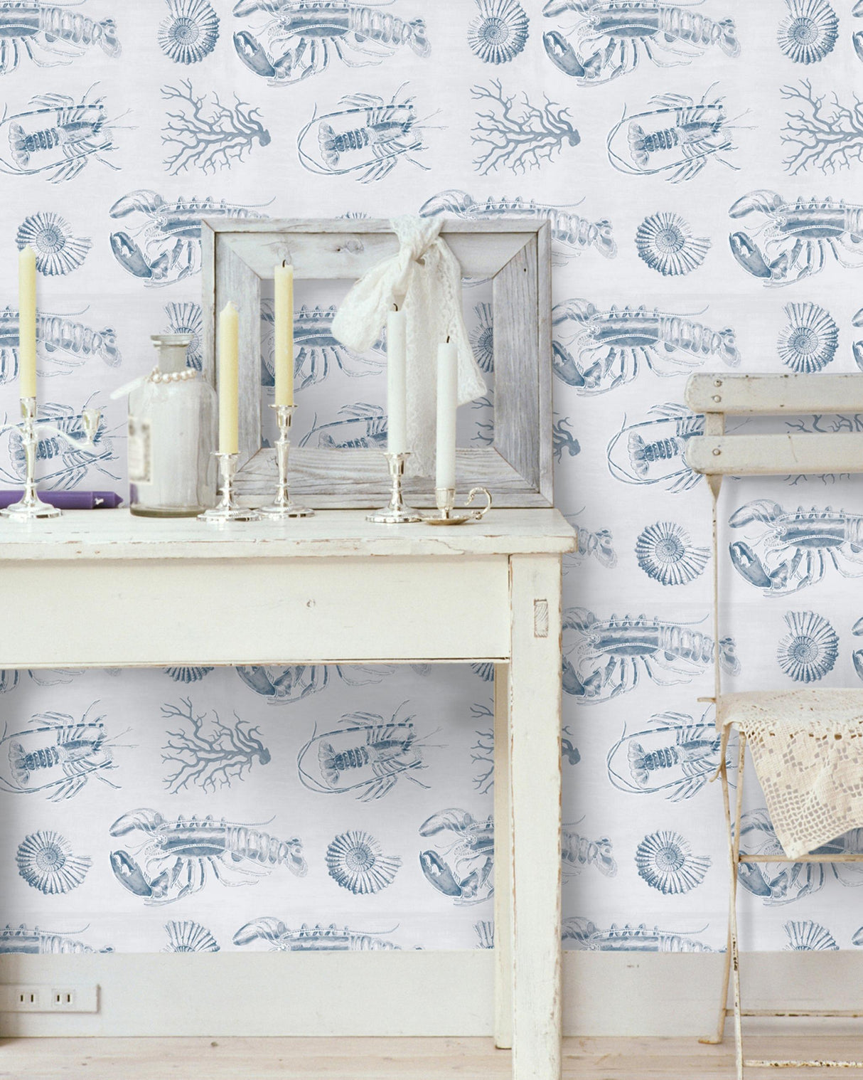 MindTheGap LOBSTER BLUE SEASIDE Wallpaper