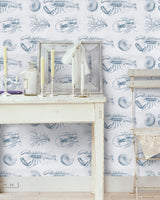 MindTheGap LOBSTER BLUE SEASIDE Wallpaper