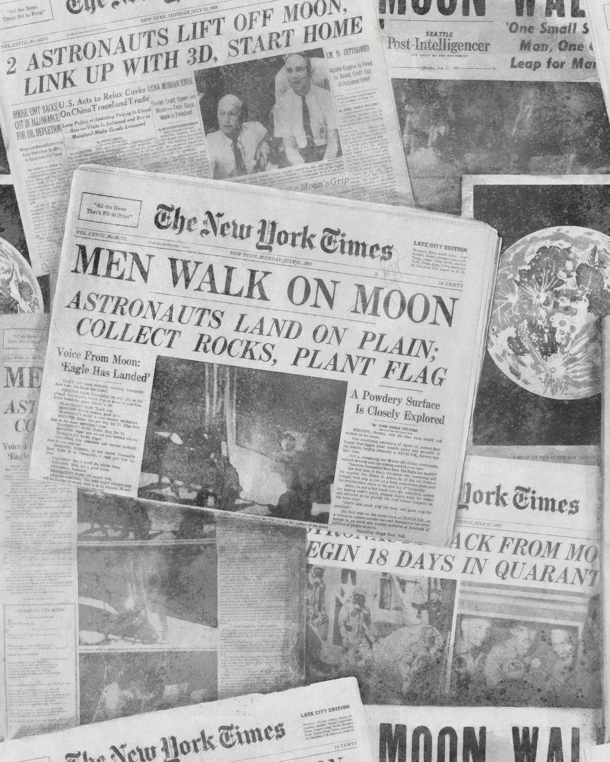 MindTheGap MOONWALKER NEUTRAL NEWSPAPER Wallpaper