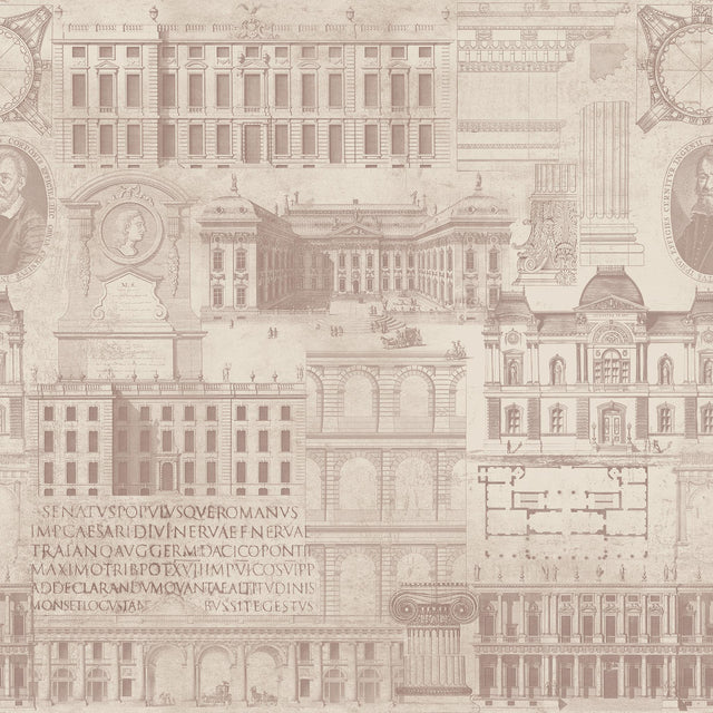 MindTheGap VITRUVIUS TAUPE ARCHITECTURAL Wallpaper