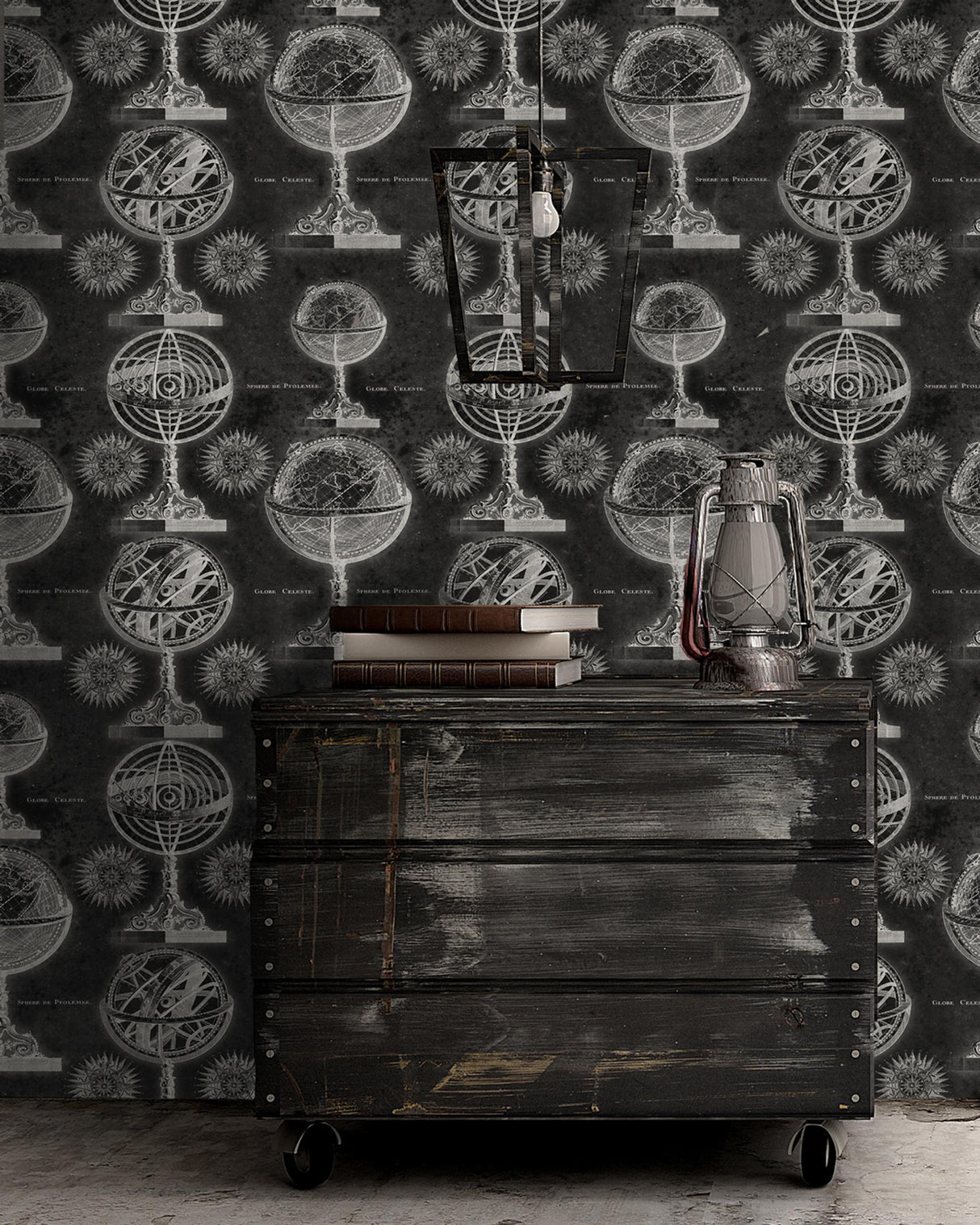 MindTheGap ARMILLARY ANTHRACITE DISCOVERY Wallpaper