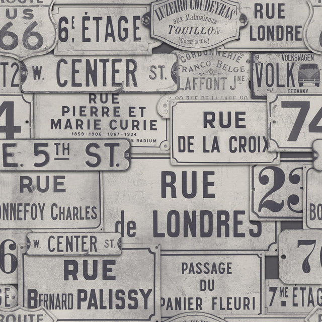 MindTheGap STREET SIGNS NEUTRAL URBAN Wallpaper