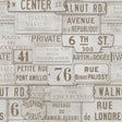 MindTheGap VINTAGE SIGNS TAUPE URBAN Wallpaper