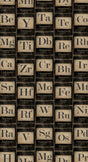 MindTheGap PERIODIC TABLE VINTAGE SCIENCE Wallpaper