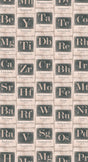 MindTheGap PERIODIC TABLE SAND VINTAGE SCIENCE Wallpaper