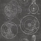 MindTheGap HORLOGERIE ANTHRACITE VINTAGE SCIENCE Wallpaper