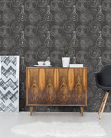 MindTheGap HORLOGERIE ANTHRACITE VINTAGE SCIENCE Wallpaper