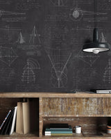 MindTheGap NEWTON GEOMETRY VINTAGE SCIENCE Wallpaper