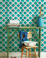 MindTheGap CONCRETE PATCH TURQUOISE WORLD CULTURE Wallpaper