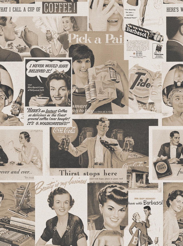MindTheGap RETRO ADS SEPIA RETRO Wallpaper