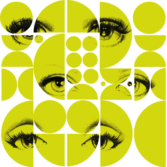 MindTheGap EYES AND CIRCLES LIME CONTEMPORARY Wallpaper