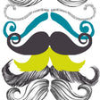 MindTheGap DIFFERENT MOUSTACHES CONTEMPORARY Wallpaper