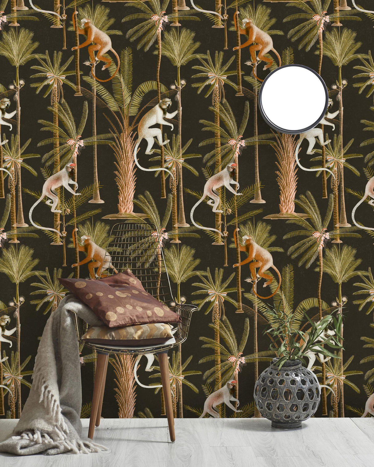 MindTheGap BARBADOS ANTHRACITE The Rediscovered Paradise Wallpaper