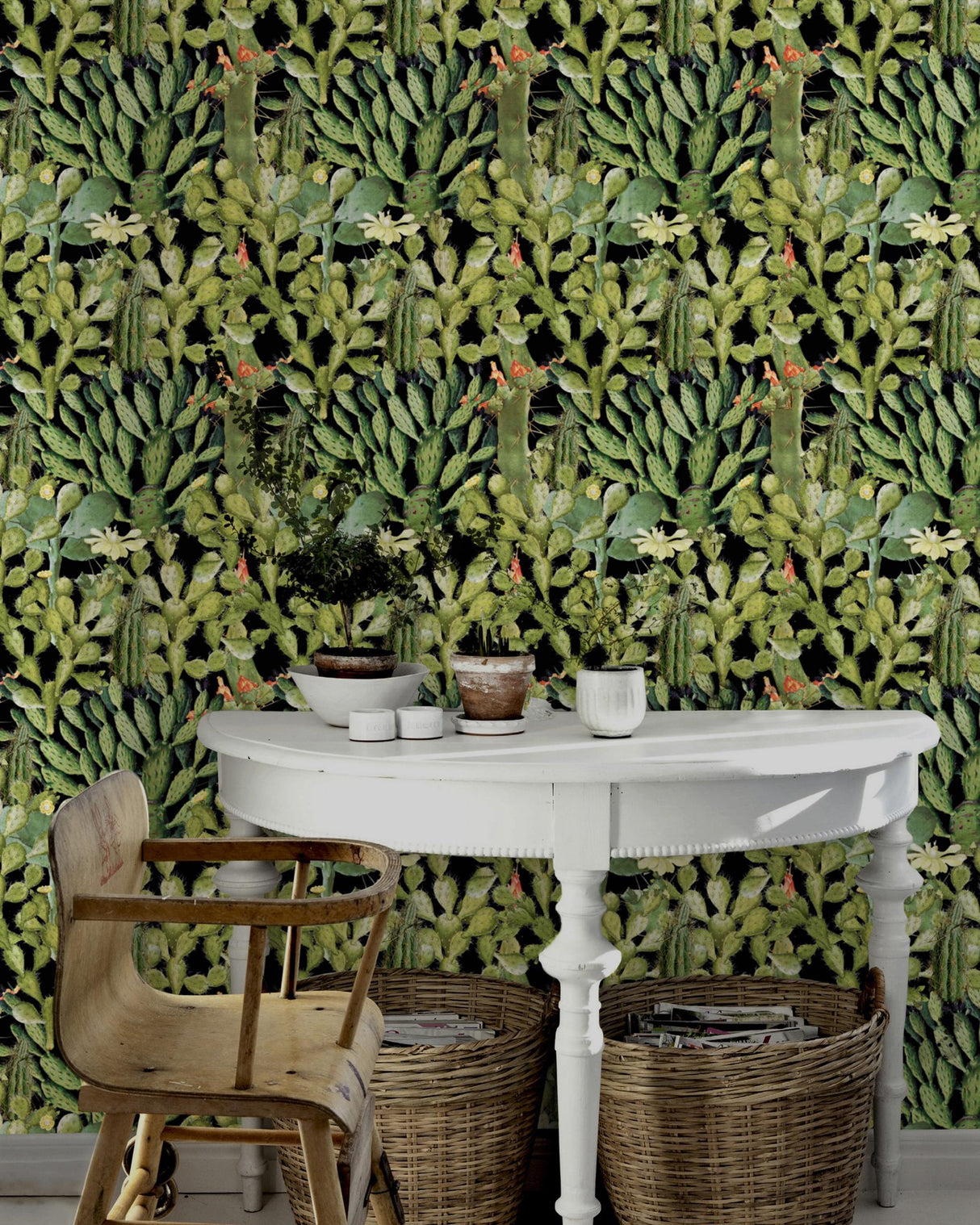 MindTheGap OPUNTIA ANTHRACITE The Rediscovered Paradise Wallpaper