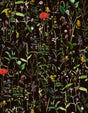 MindTheGap AQUAFLEUR ANTHRACITE The Florist Wallpaper