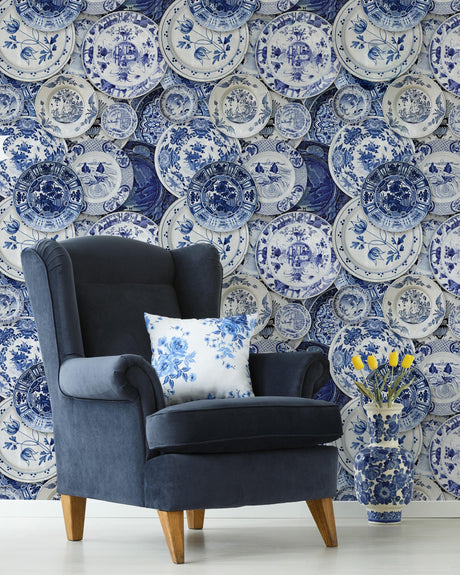 MindTheGap DELFTWARE Dutch Blauw Wallpaper