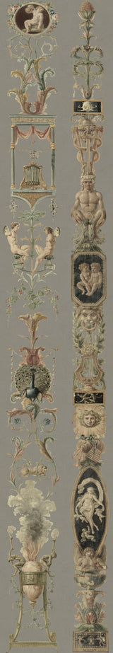 MindTheGap PILASTERS GREY The World of Antiquity Wallpaper