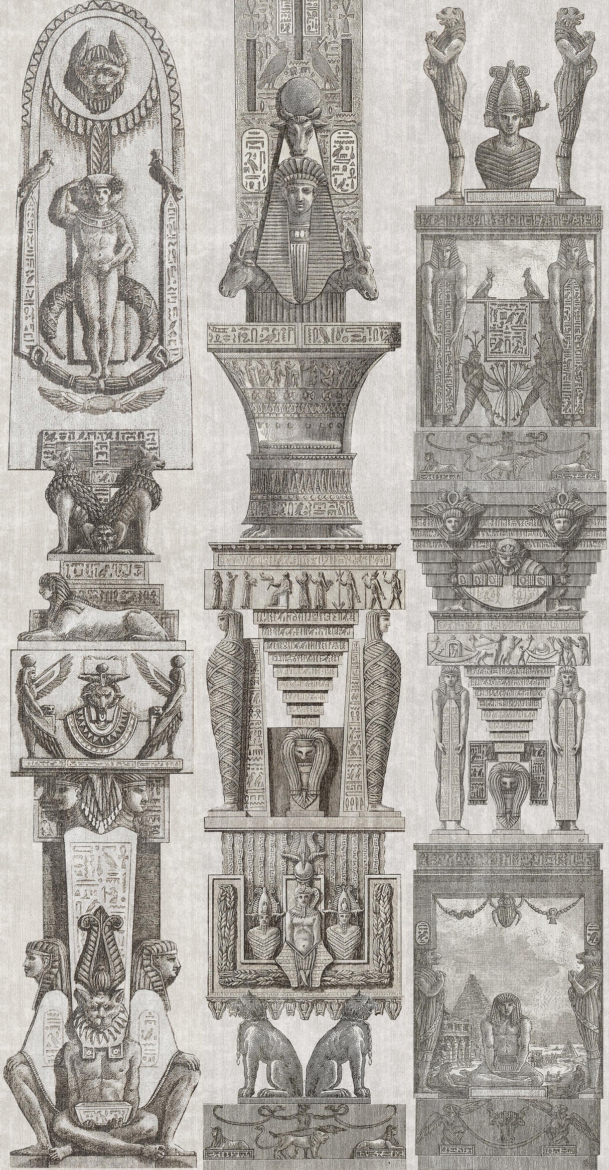 MindTheGap EGYPTIAN COLUMNS The World of Antiquity Wallpaper