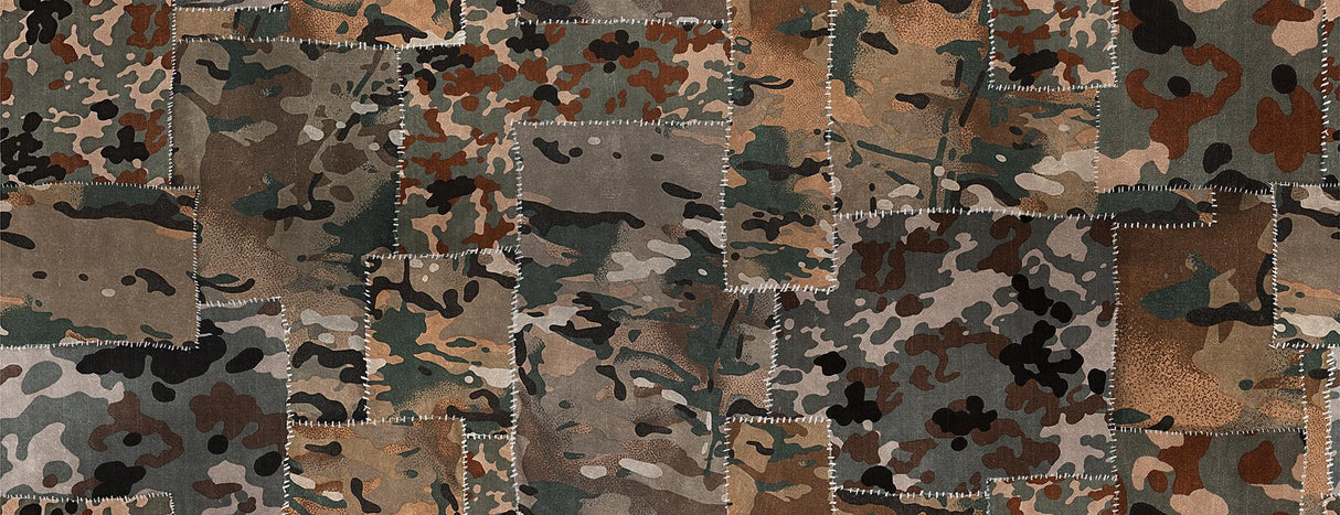 MindTheGap CAMO BROWN Fabric Obssesion Wallpaper