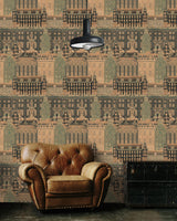 MindTheGap AMSTERDAM ORANGE Histoire de L'architecture Wallpaper