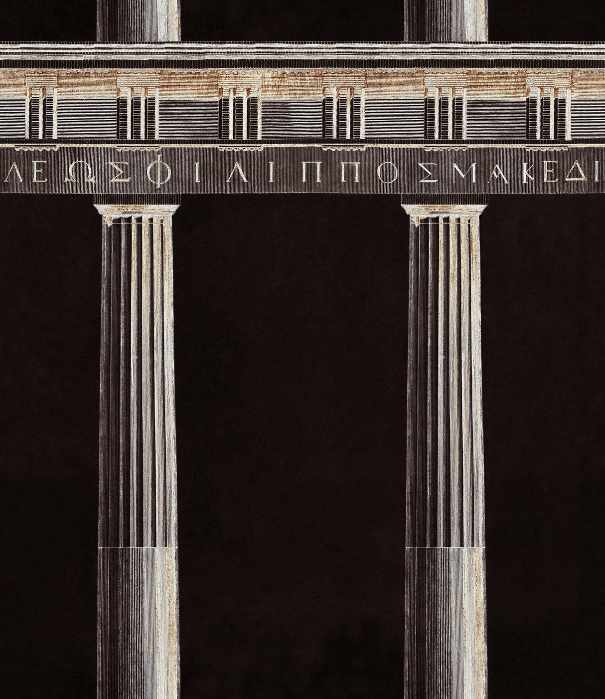 MindTheGap ATHENA ANTHRACITE Histoire de L'architecture Wallpaper
