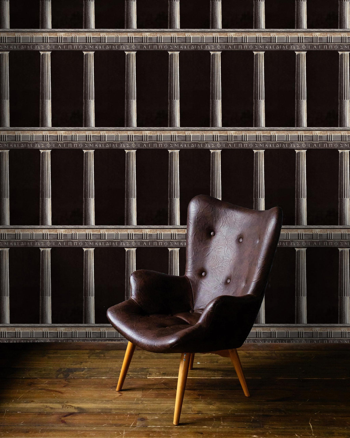 MindTheGap ATHENA ANTHRACITE Histoire de L'architecture Wallpaper