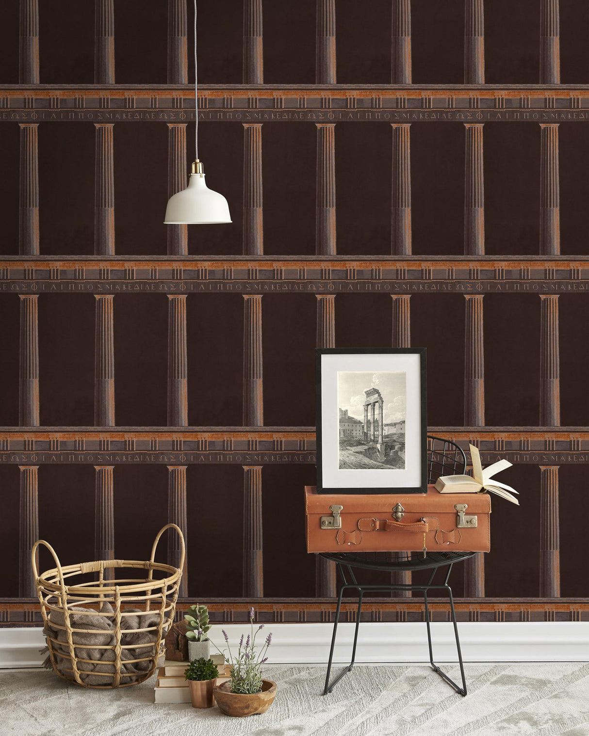 MindTheGap ATHENA COPPER Histoire de L'architecture Wallpaper