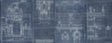 MindTheGap GARNIER BLUE Histoire de L'architecture Wallpaper