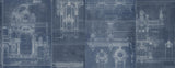 MindTheGap GARNIER BLUE Histoire de L'architecture Wallpaper