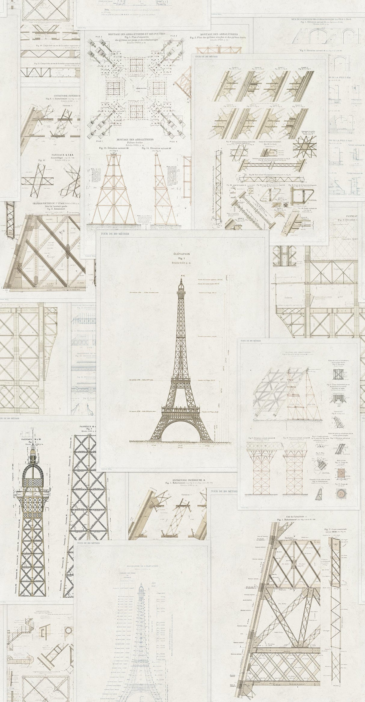 MindTheGap GRAND EIFFEL Histoire de L'architecture Wallpaper