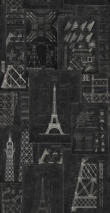 MindTheGap GRAND EIFFEL ANTHRACITE Histoire de L'architecture Wallpaper