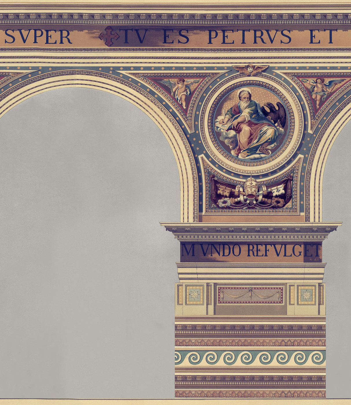 MindTheGap BASILIQUE BRASS Histoire de L'architecture Wallpaper