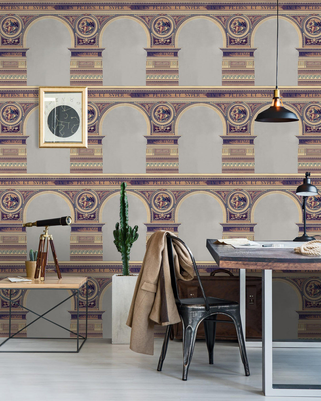 MindTheGap BASILIQUE BRASS Histoire de L'architecture Wallpaper