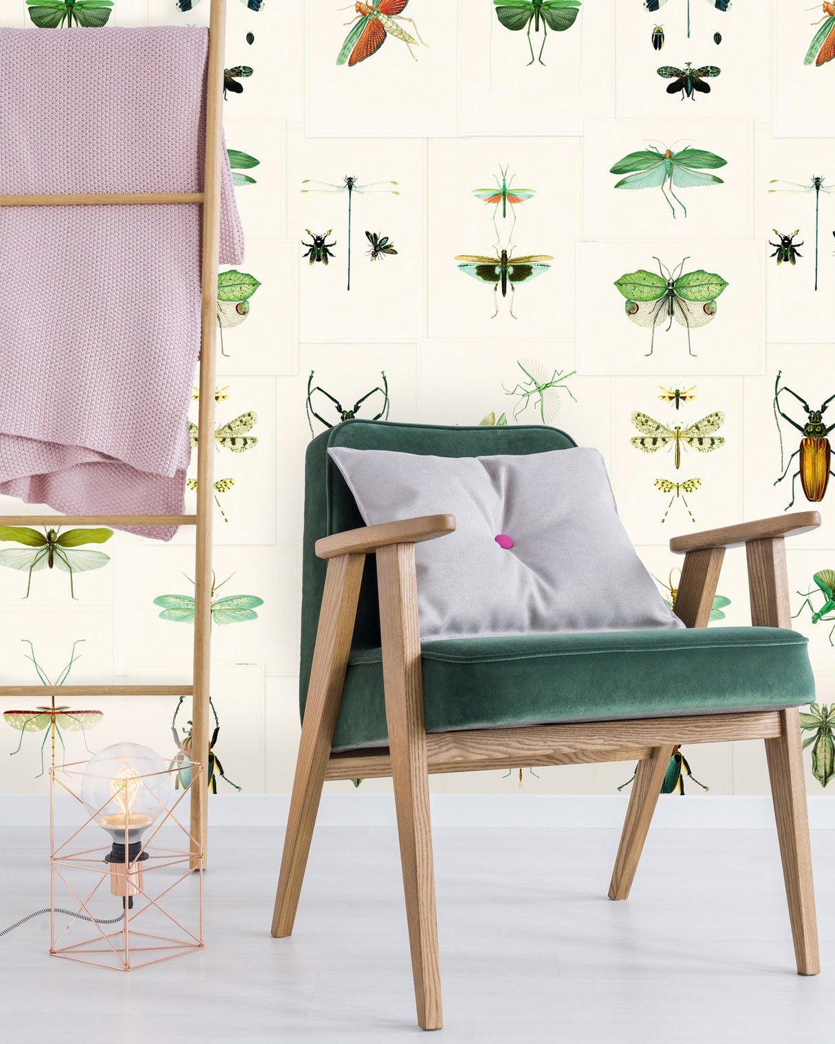 MindTheGap ENTOMOLOGY GREEN The Antiquarian Wallpaper