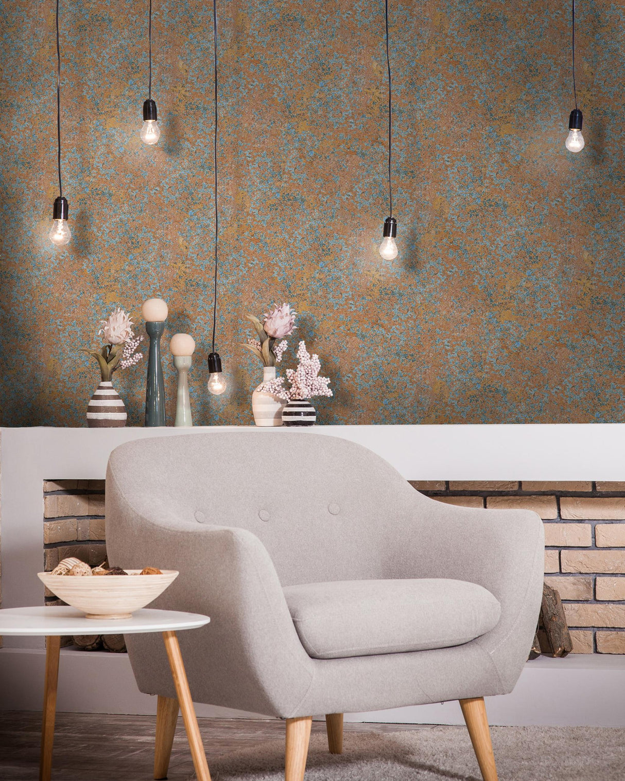 MindTheGap RUST PANEL The Factory Wallpaper