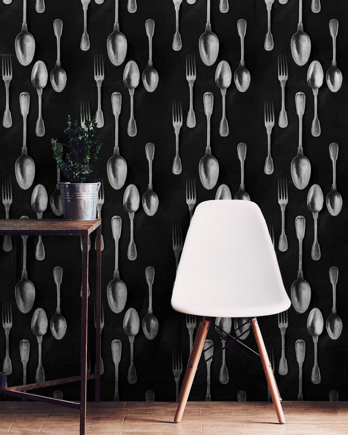 MindTheGap CUTLERY SILVER The Antiquarian Wallpaper