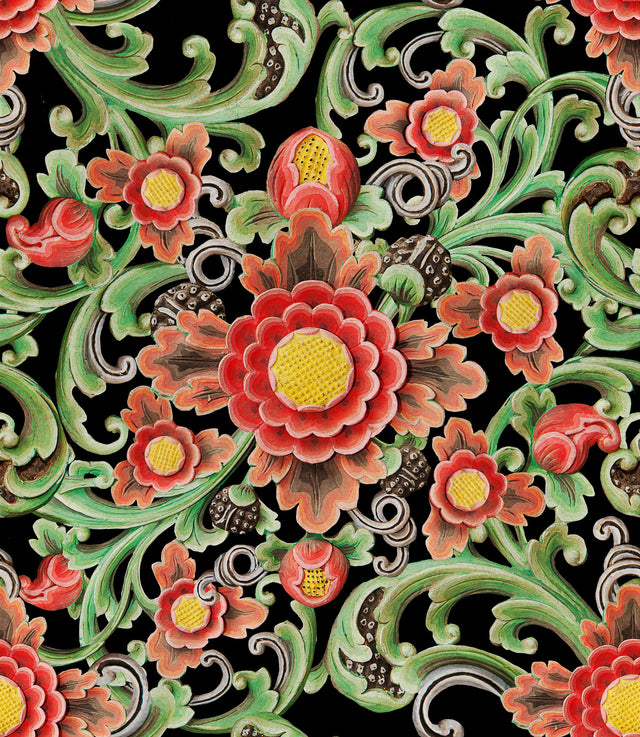 MindTheGap FLORAL PAINTING The Mysterious Traveler Wallpaper