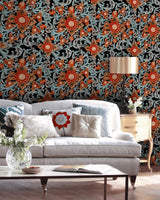 MindTheGap FLORAL PAINTING DARK The Mysterious Traveler Wallpaper