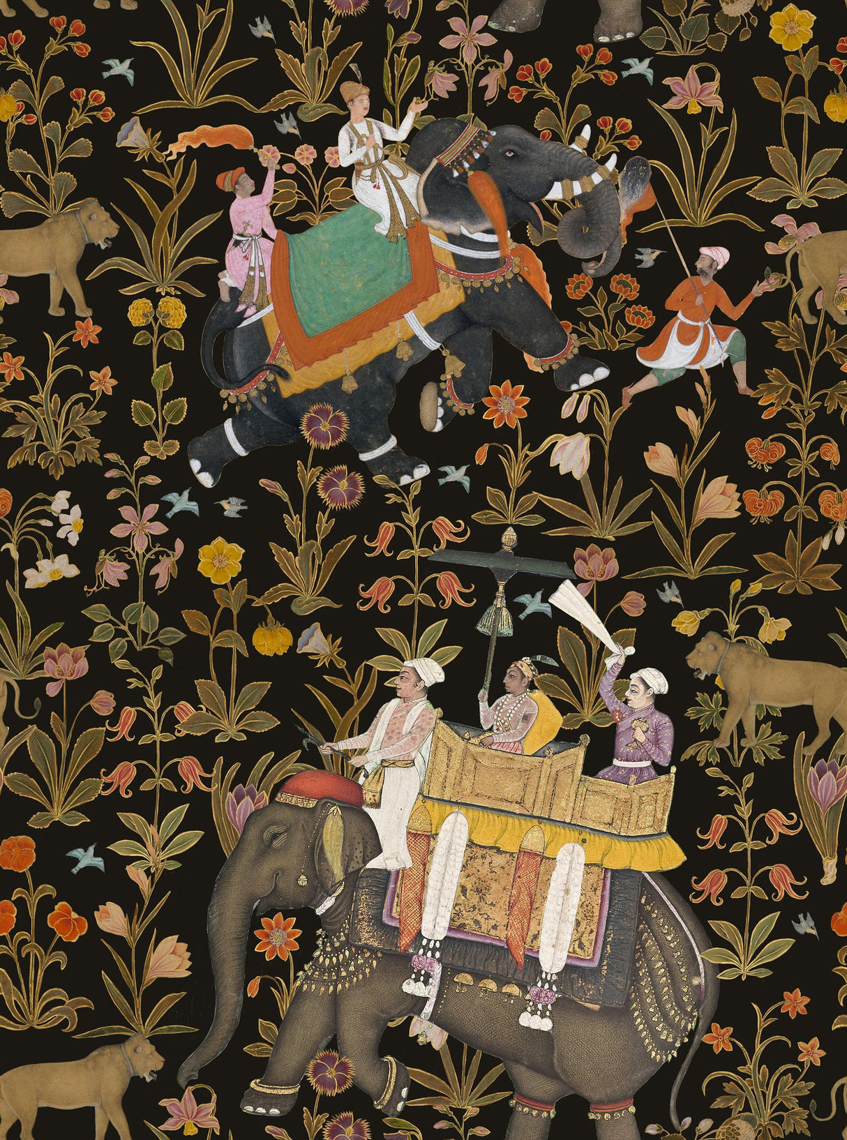MindTheGap HINDUSTAN ANTHRACITE The Mysterious Traveler Wallpaper
