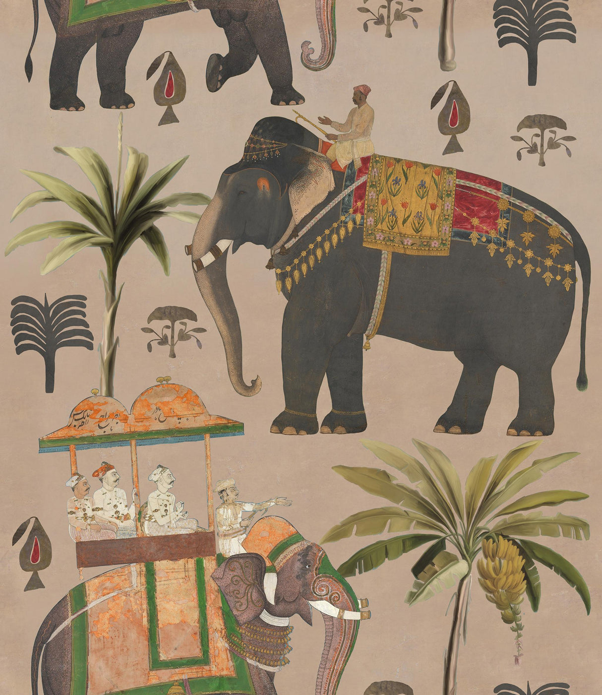 MindTheGap THE PROCESSION TAUPE The Mysterious Traveler Wallpaper
