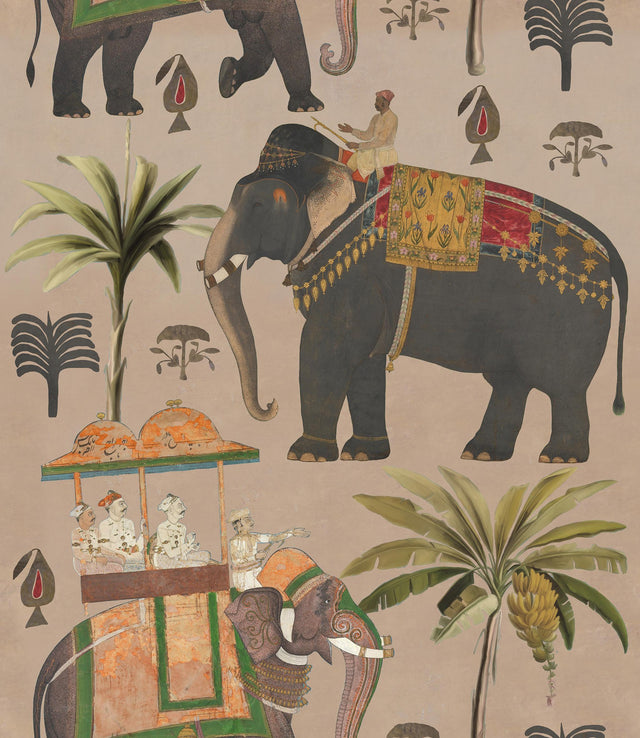 MindTheGap THE PROCESSION TAUPE The Mysterious Traveler Wallpaper