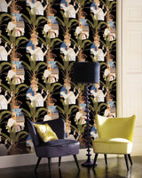 MindTheGap EGYPTIAN QUEENS ANTHRACITE The World of Antiquity Wallpaper