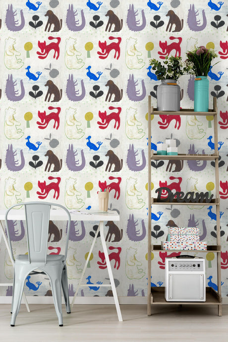 MindTheGap MR BOYD'S ANIMALS Sugarboo Wallpaper