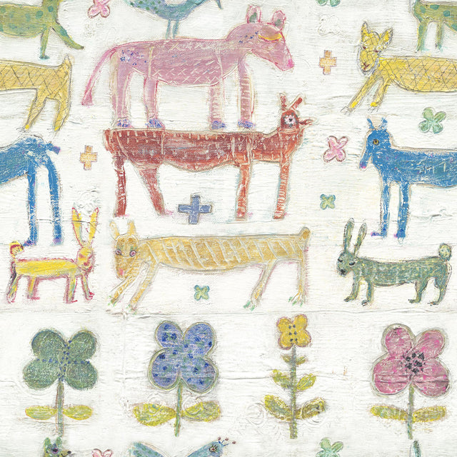 MindTheGap STACKED ANIMALS Sugarboo Wallpaper