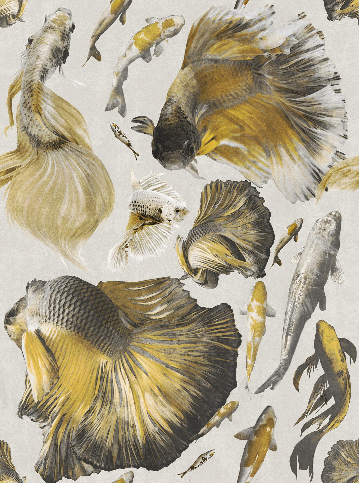 MindTheGap GOLDFISH Ivory ATOLL Wallpaper