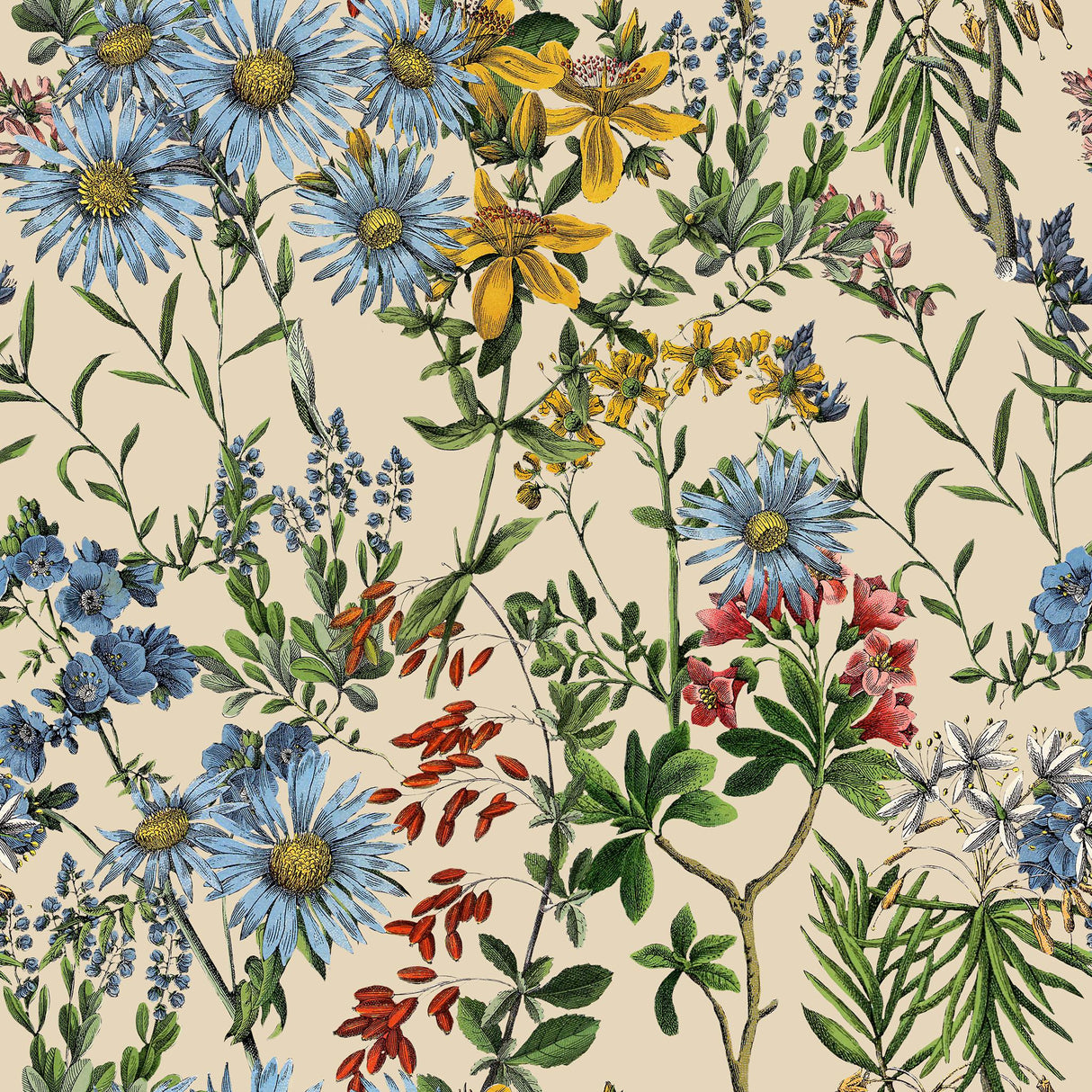 MindTheGap SUMMERISH Taupe HIPPIE SPIRIT Wallpaper