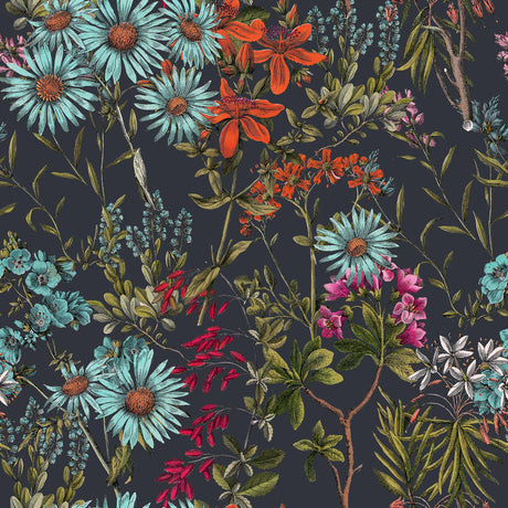 MindTheGap SUMMERISH Charcoal HIPPIE SPIRIT Wallpaper