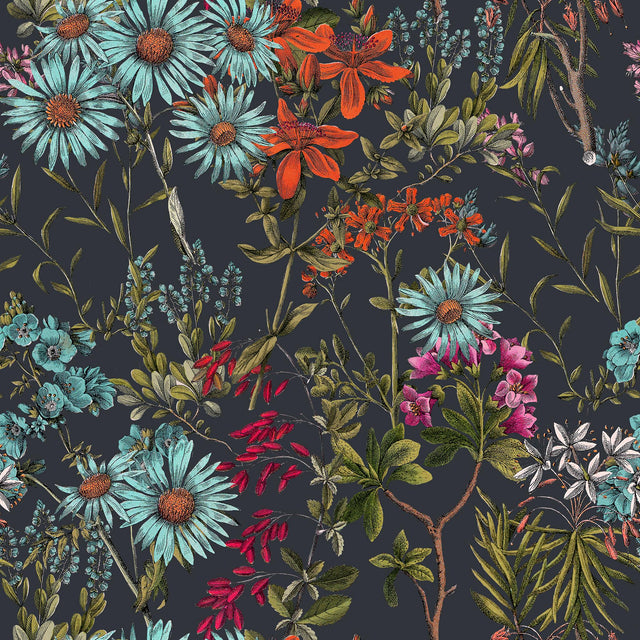 MindTheGap SUMMERISH Charcoal HIPPIE SPIRIT Wallpaper